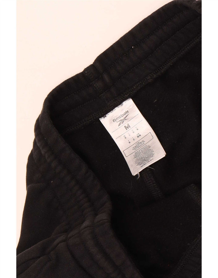 Pantaloni de trening pentru bărbați Reebok Pantaloni de jogging, bumbac mediu negru