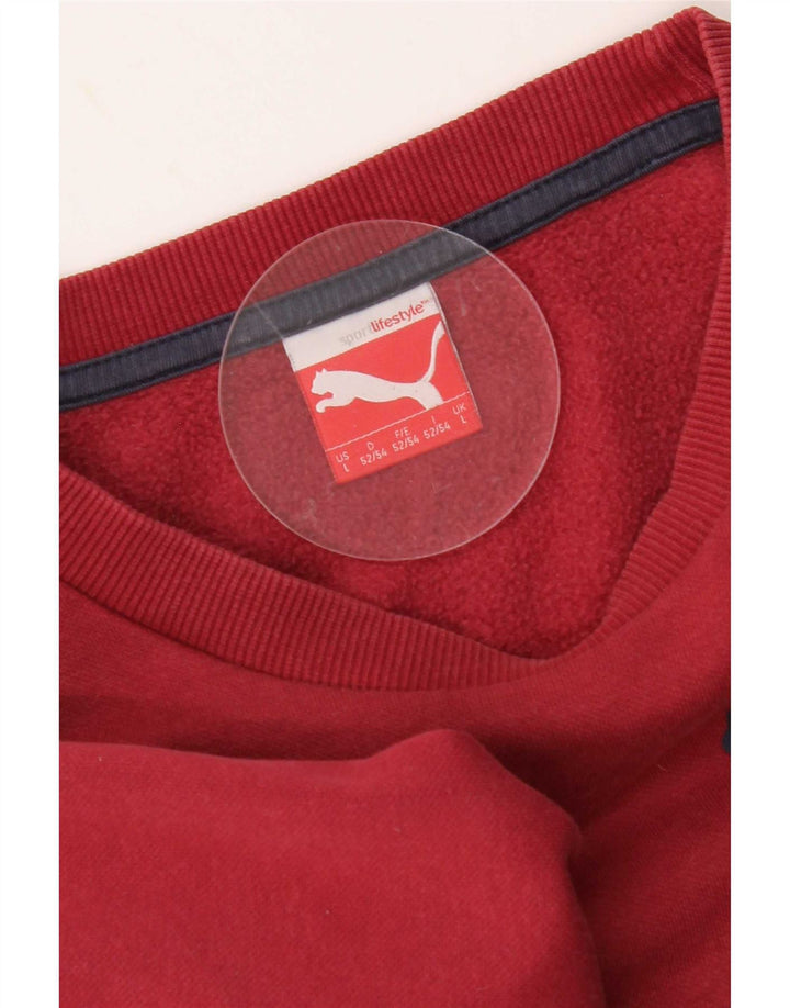 Pulover grafic pentru bărbați Puma, roșu mare