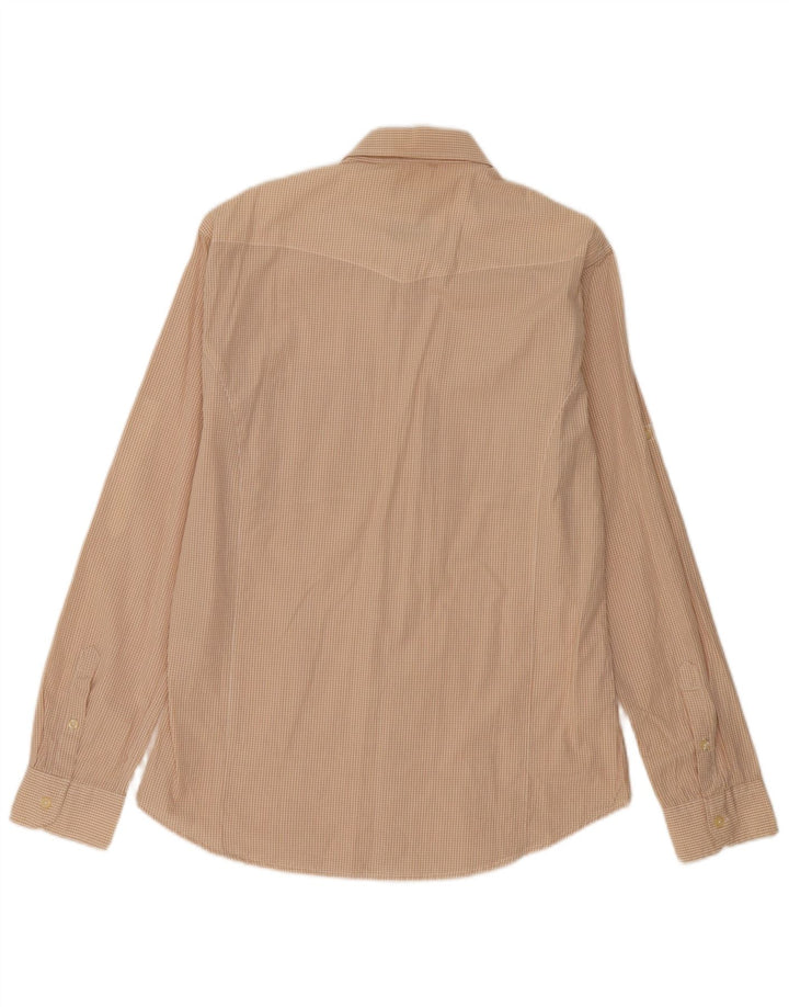 Cămașă pentru bărbați Carrera Slim Fit, mare, bej, din bumbac