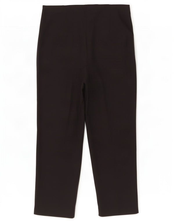 Pantaloni tăiați pentru femei Marks & Spencer UK 12 Medium W32 L23 Bumbac negru