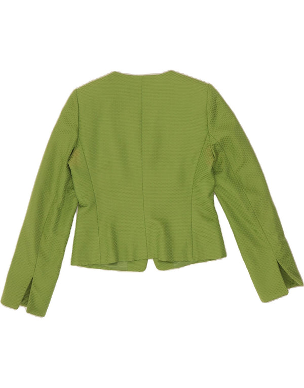 ARMANI COLLEZIONI Womens Crop 3 Button Blazer Jacket IT 44 Medium Green