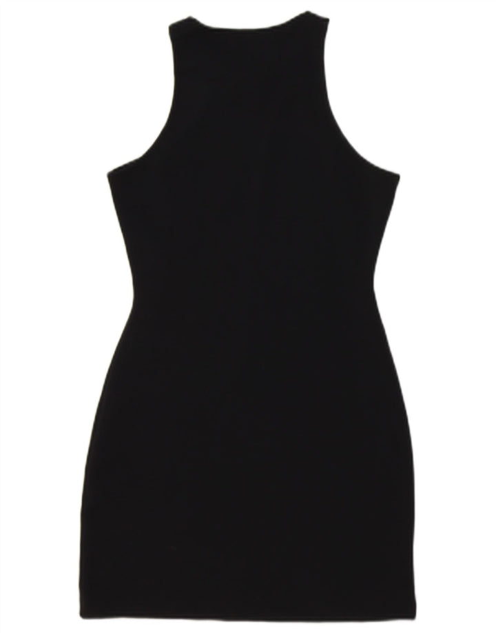 ZARA Womens Sleeveless Bodycon Dress UK 10 Small Black Polyester