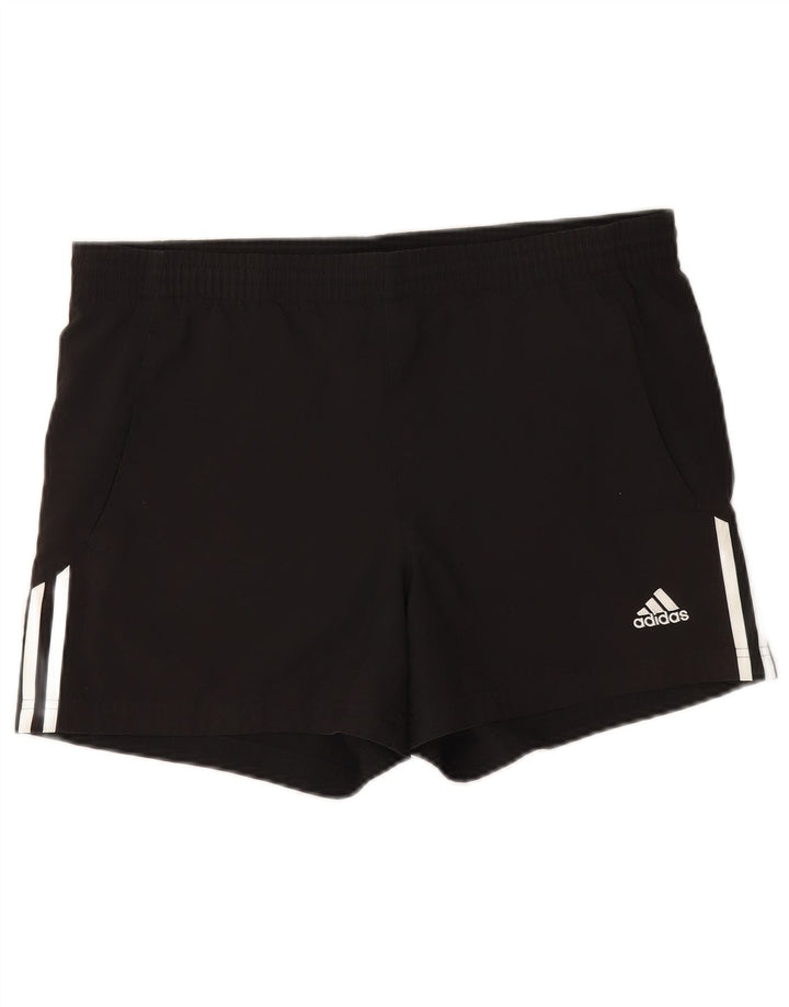 Pantaloni scurți sport Adidas pentru bărbați, poliester mediu negru
