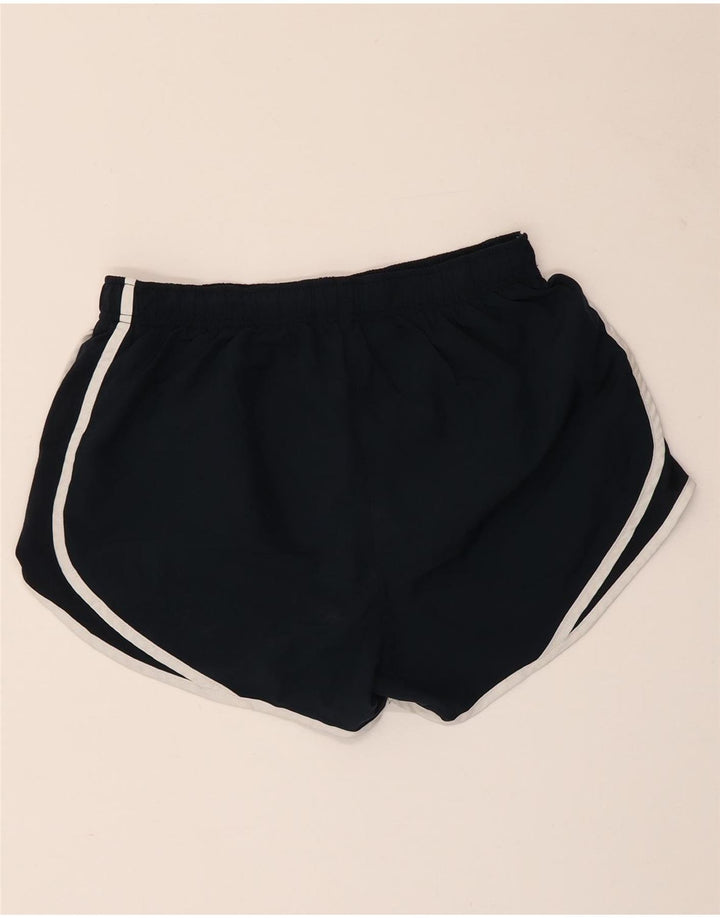 Pantaloni scurti sport NIKE Dri Fit pentru femei UK 14 Poliester mediu bleumarin