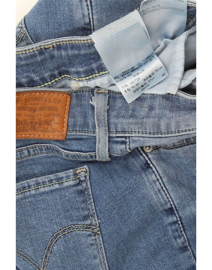 Blugi Levi's 712 Slim pentru femei W28 L32 Bumbac albastru