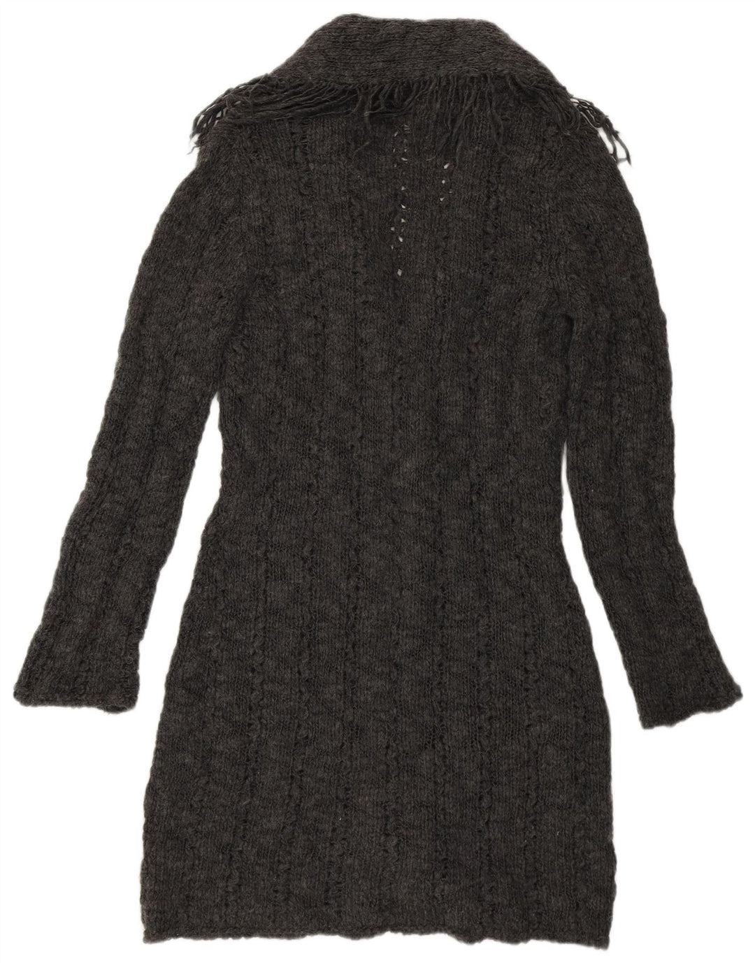 Pulover cardigan cu paragate pentru femei Marks & Spencer UK 12 Medium Gri Acrilic