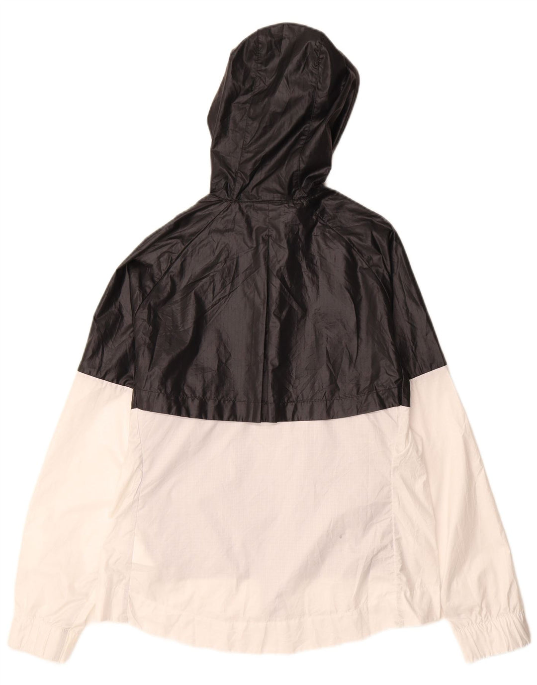 Jachetă de ploaie cu glugă Nike pentru femei UK 16, mare, negru, poliester