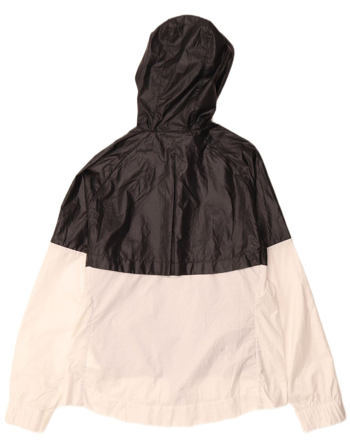 Jachetă de ploaie cu glugă Nike pentru femei UK 16, mare, negru, poliester