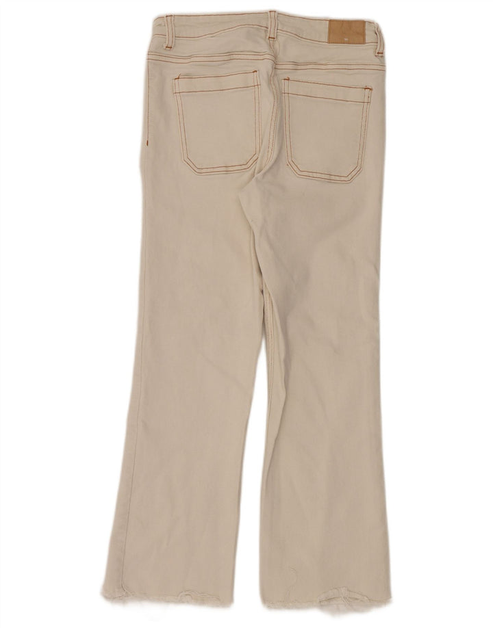 Blugi Zara Femei Bootcut W28 L26 Bumbac Alb