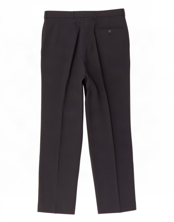 Pantaloni de costum pentru bărbați Marks & Spencer L34 L33 bleumarin poliester