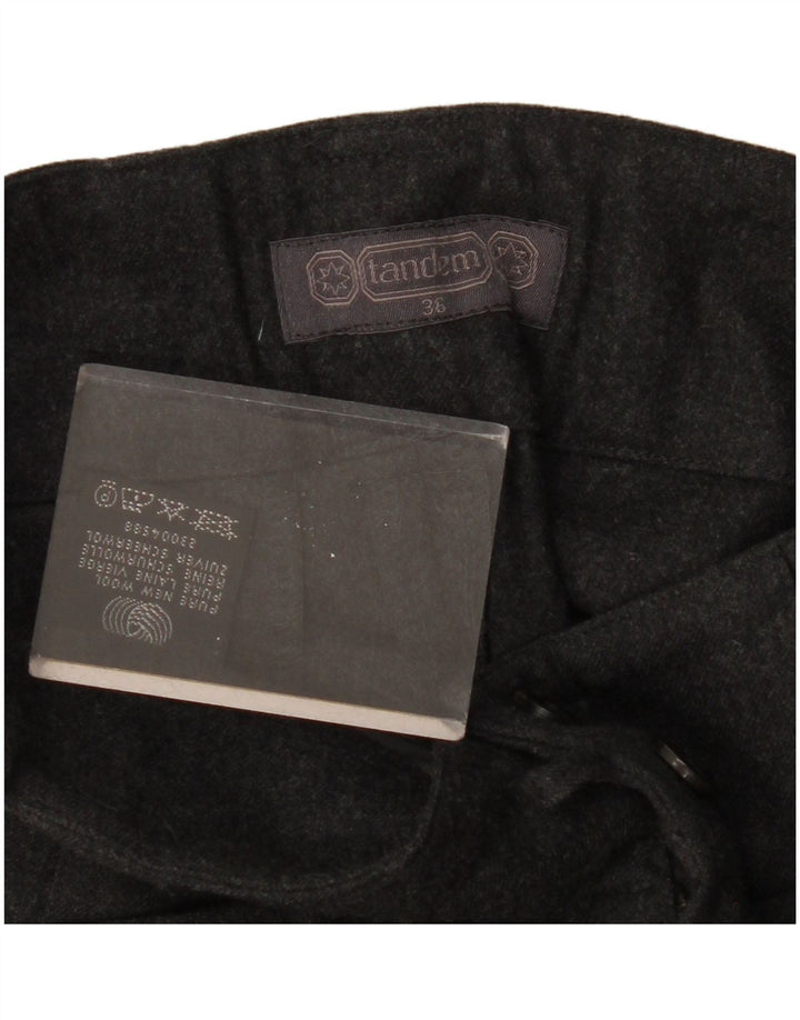 Pantaloni scurți casual pentru femei VINTAGE cu talie înaltă EU 36 Mici W28 Lână nouă gri