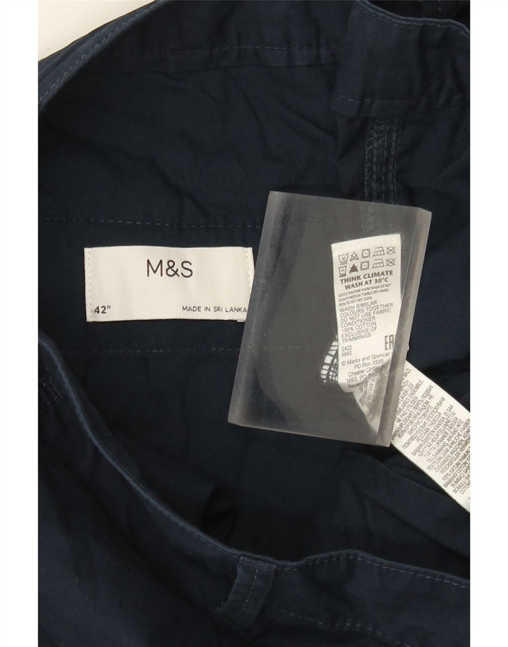 Pantaloni scurți cargo pentru bărbați Marks & Spencer W42 2XL bumbac bleumarin