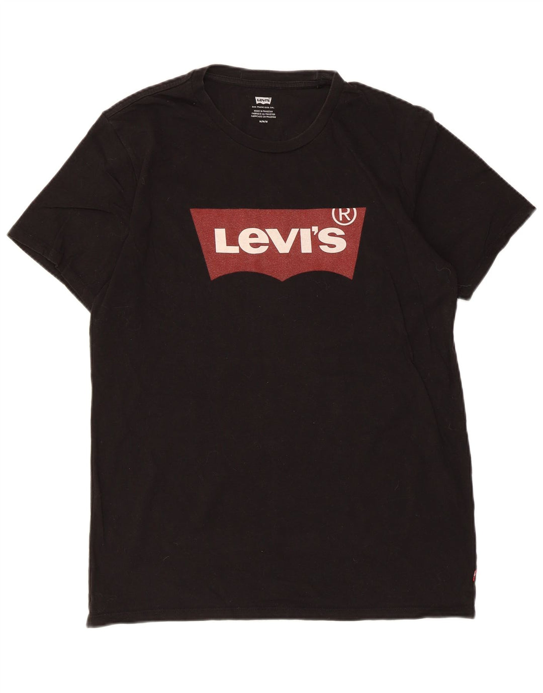 Tricou grafic pentru bărbați Levi's Top mediu negru bumbac