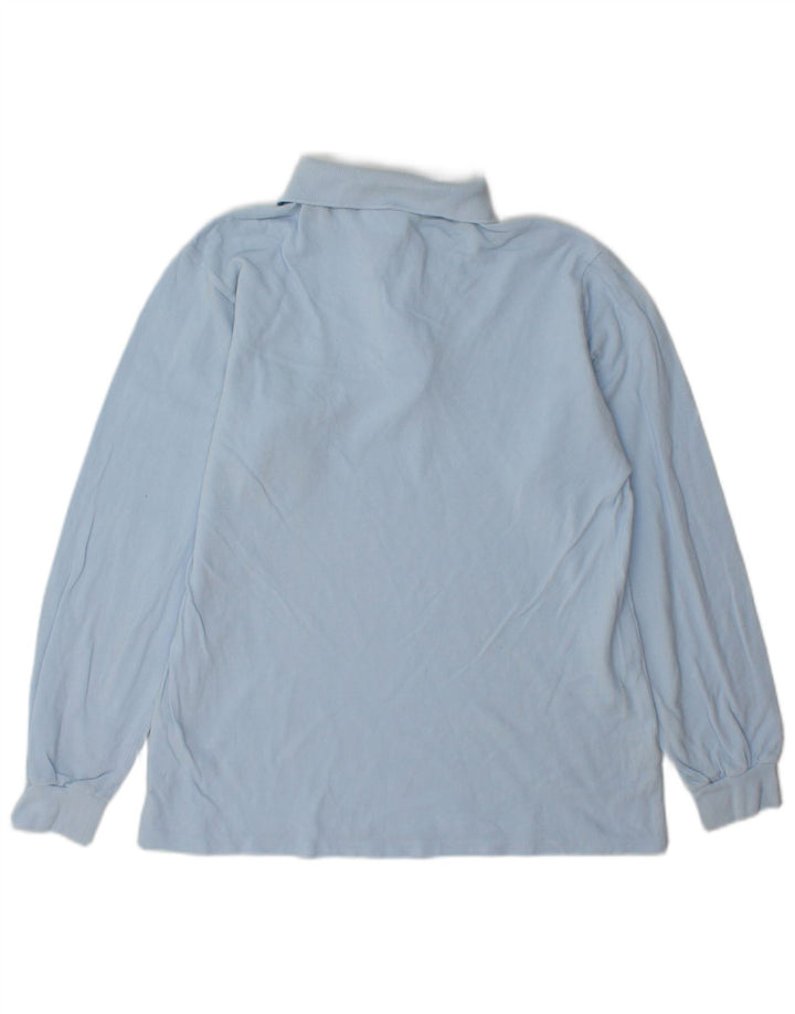 Tricou polo pentru bărbați Lacoste cu mânecă lungă, mărimea 3, bumbac albastru mic