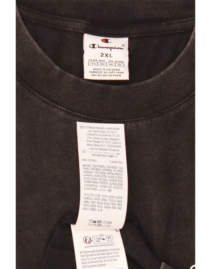 Tricou pentru bărbați Champion Top 2XL bumbac negru