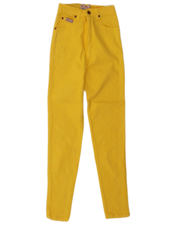 Pantaloni casual pentru femei Pit Stop cu talie înaltă IT 44 Medium W24 L28 Galben