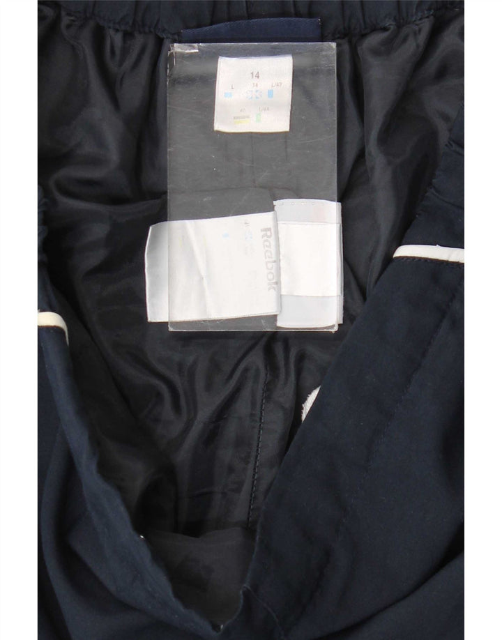 Pantaloni de trening Reebok Capri pentru femei UK 14 Medium Bleumarin Poliester
