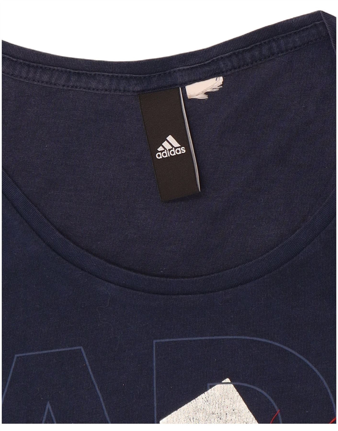 Tricou grafic Adidas pentru femei Top UK 12 Medium Bleumarin