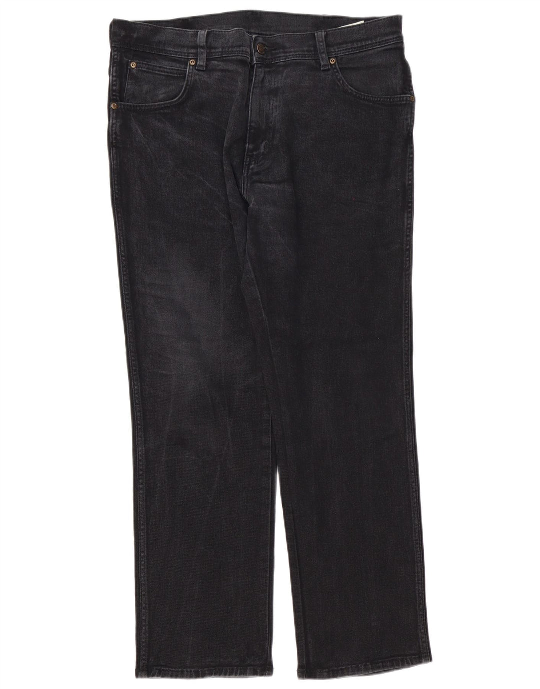 Blugi drepti pentru bărbați Wrangler W36 L30 bumbac negru