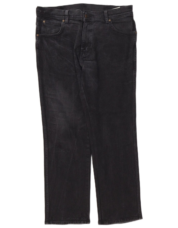 Blugi drepti pentru bărbați Wrangler W36 L30 bumbac negru
