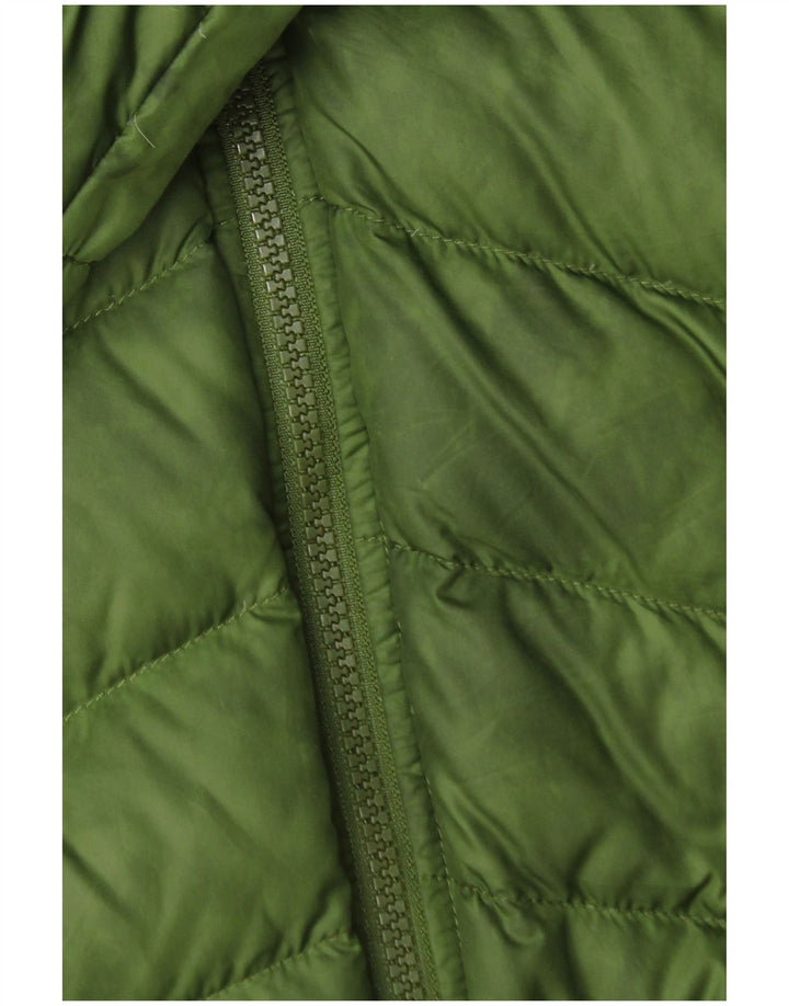 Jachetă reversibilă cu glugă The North Face pentru băieți 10-11 ani, verde mediu