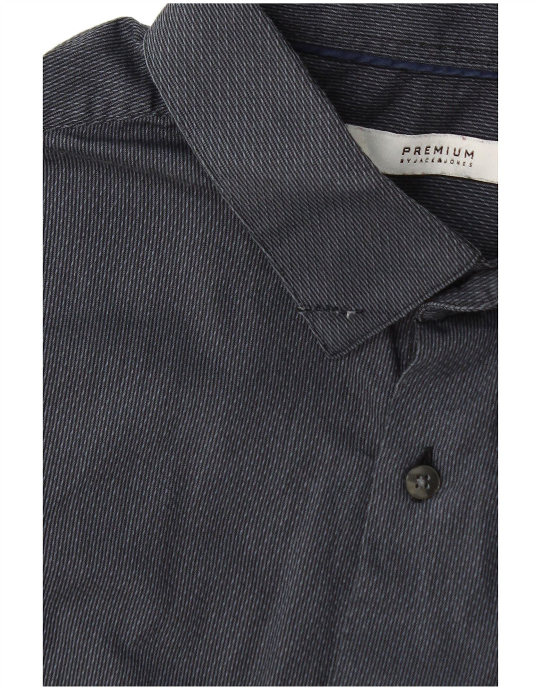 Cămașă Jack & Jones pentru bărbați, mărimea 42, mare, gri, bumbac cu dungi