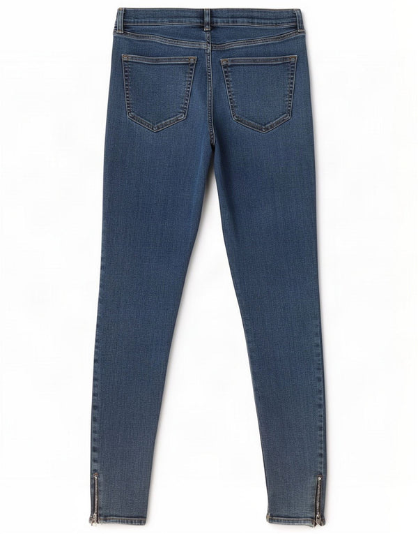Topshop Blugi skinny pentru femei W30 L27 Bumbac albastru