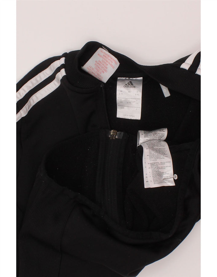 Adidas Boys Climalite Trening Top Jachetă 6-7 ani poliester negru