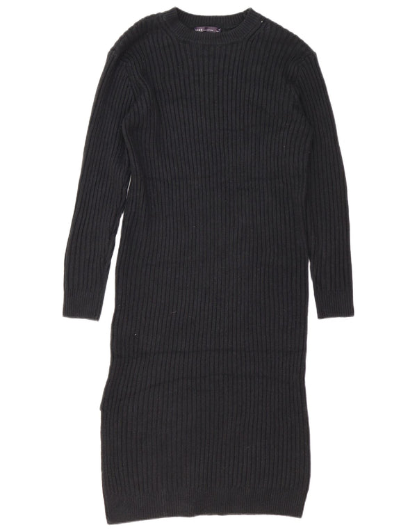 Rochie pulover cu mânecă lungă pentru femei Marks & Spencer UK 14 Medium Black