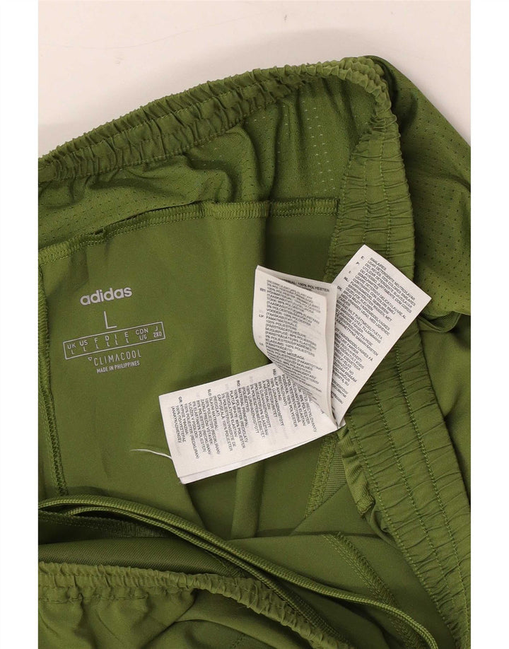 Pantaloni scurți sport pentru bărbați Adidas Climacool, mari, verde, poliester