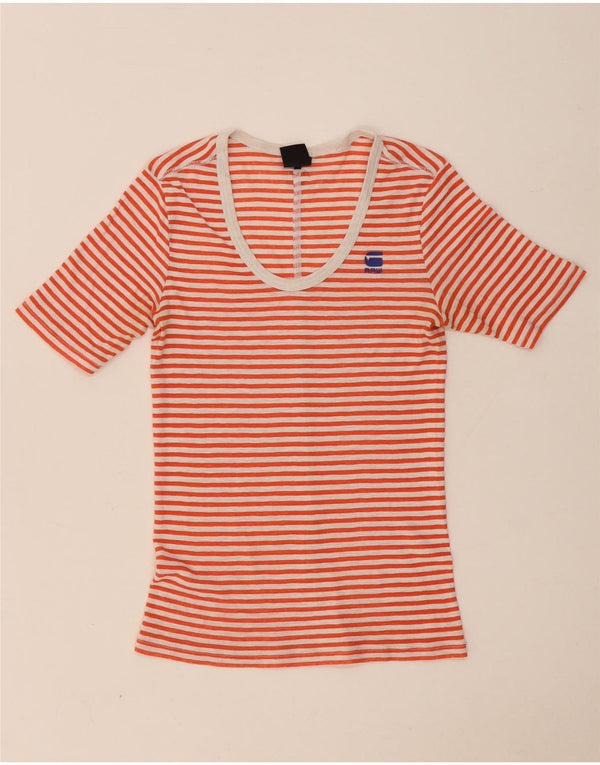 Tricou pentru femei G-Star Top UK 4 XS Red Striped