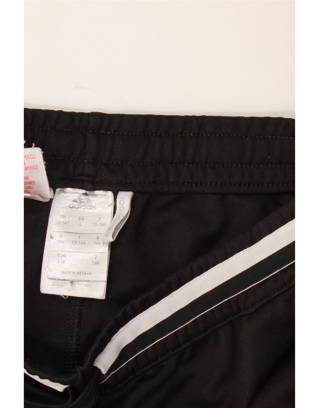 Pantaloni de trening Adidas baieti 13-14 ani poliester negru