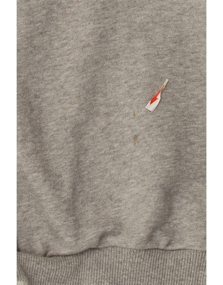 Pulover de hanorac grafic Adidas pentru femei UK 8 Mic gri Colorblock