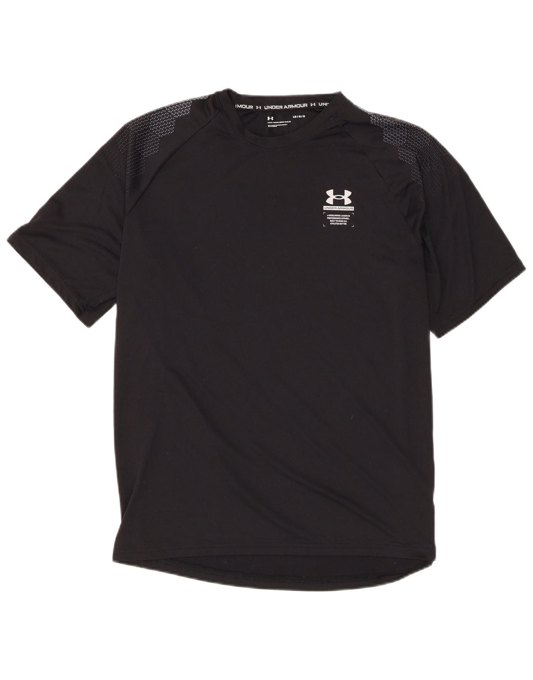 Tricou Under Armour pentru bărbați Top mare din poliester negru