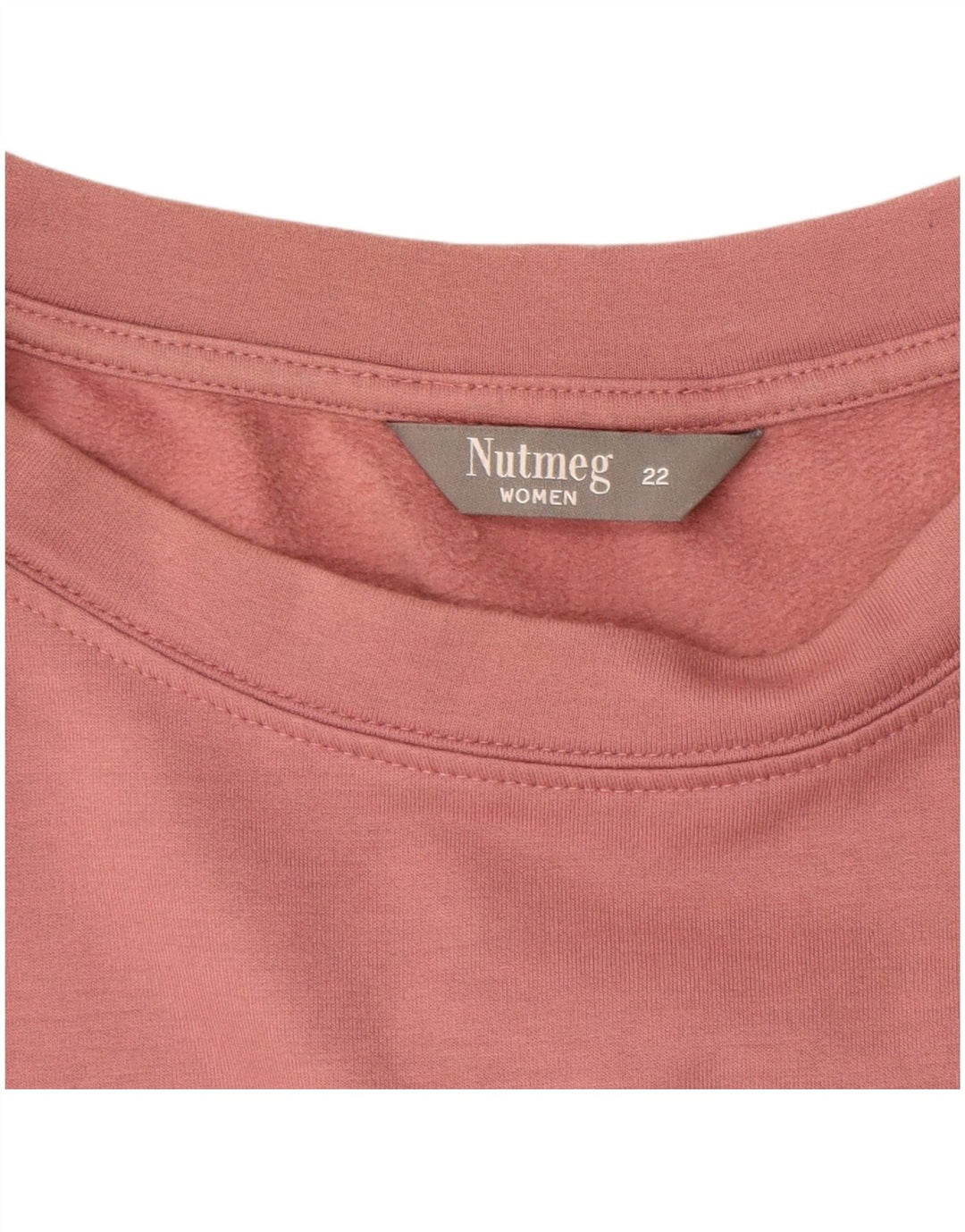 VINTAGE Womens Oversized Sweatshirt Jumper UK 22 3XL Pink Polyester