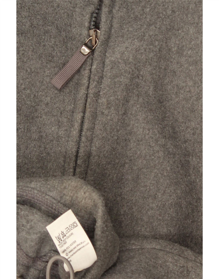 Jachetă fleece supradimensionată pentru femei Marks & Spencer UK 10 Small Gri Poliester