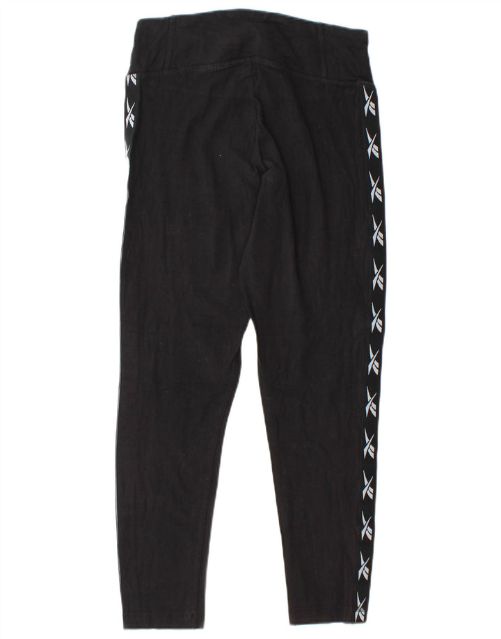 Leggings grafic REEBOK pentru femei UK 12/14 Medium Black