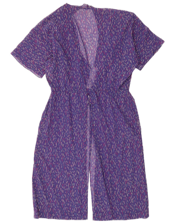 Max Mara Womens See Through Beach Dress UK 16 Large Purple Striped