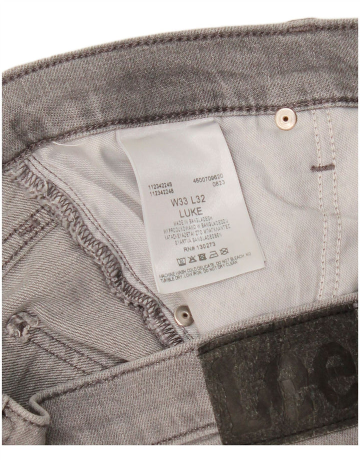 Blugi Lee Luke Slim pentru femei W33 L29 bumbac gri