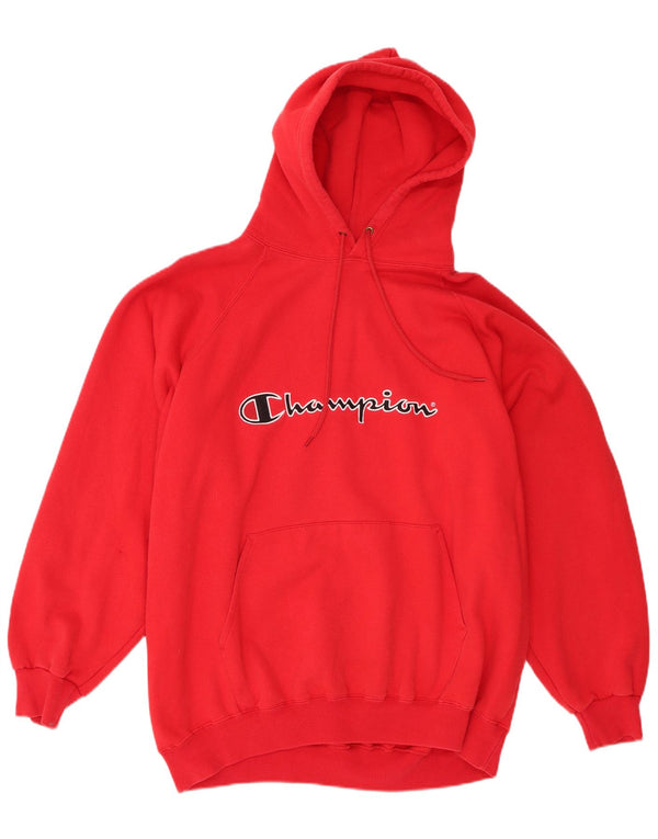 Pulover pentru bărbați Champion, cu glugă, 2XL, roșu, bumbac