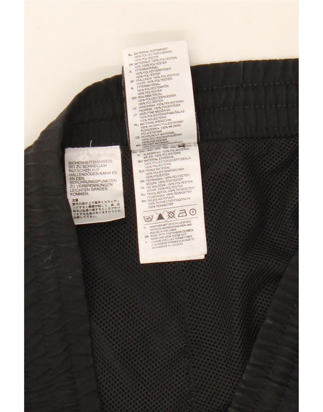 Pantaloni de trening ADIDAS pentru bărbați UK 40/42 Poliester mediu negru