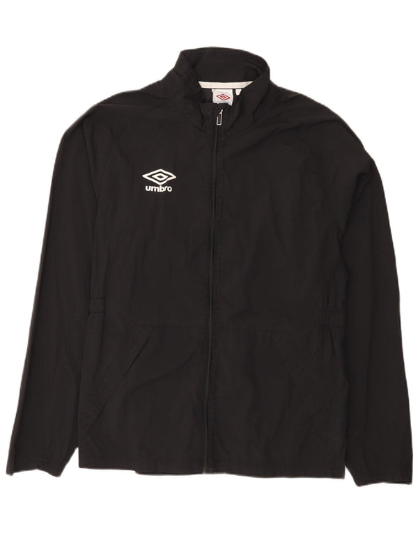 Jachetă de ploaie grafică Umbro pentru femei UK 14 Medium Black Nylon