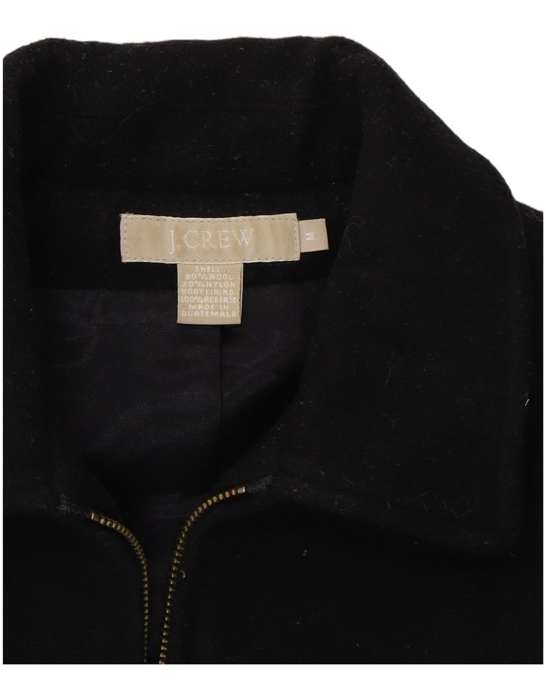 J. CREW Womens Utility Jacket UK 14 Medium Navy Blue Wool