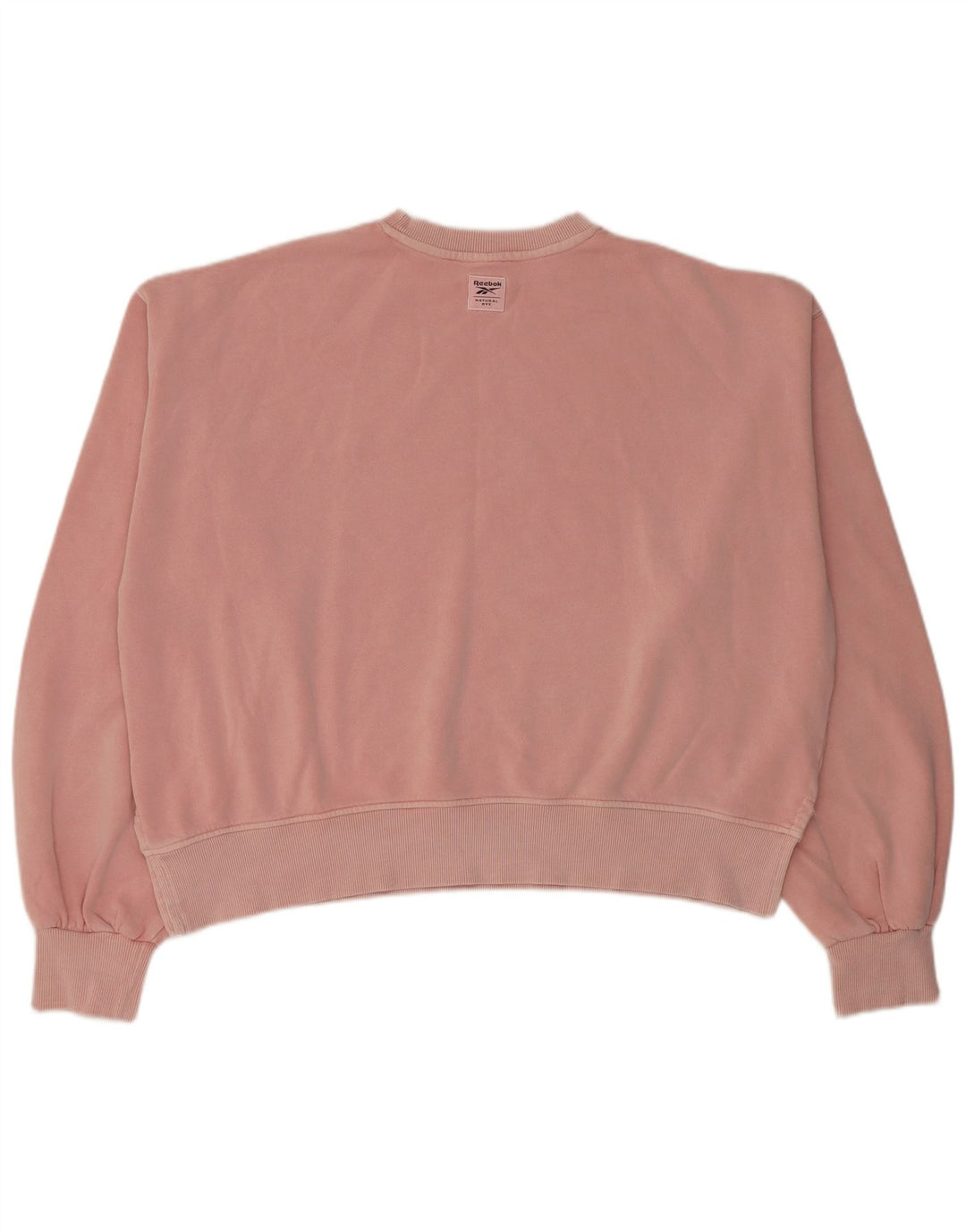 Pulover pentru femei Crop Oversized Reebok UK 14 Bumbac roz mediu