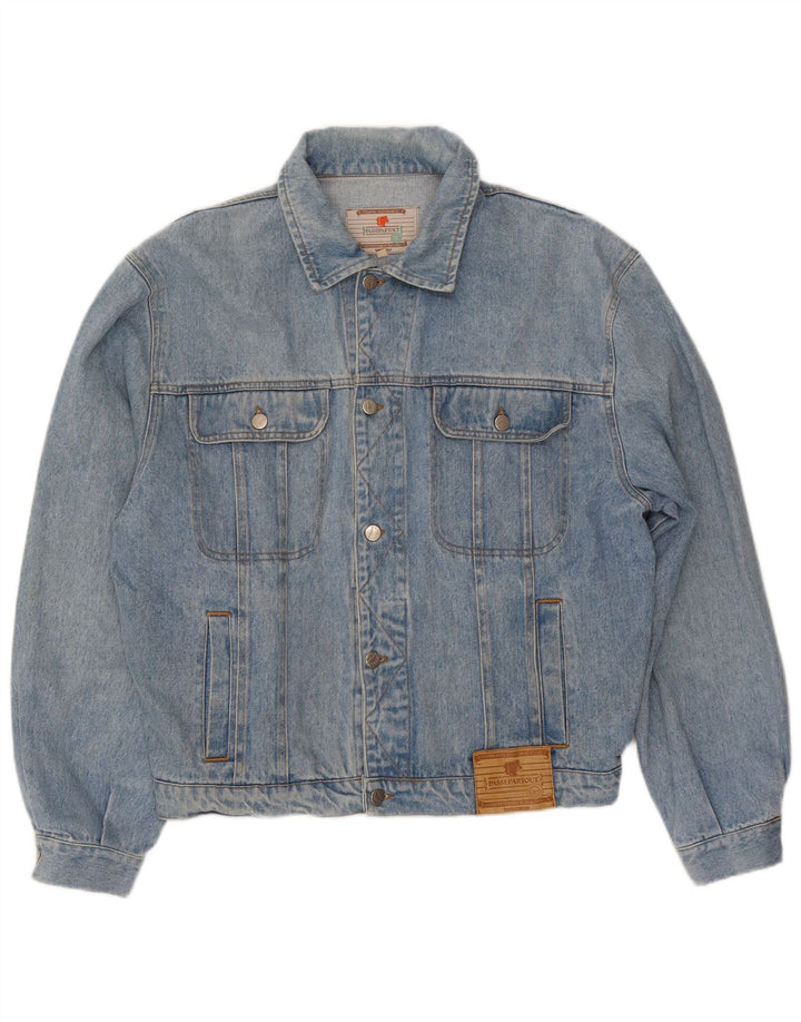 Jachetă de blugi vintage pentru bărbați UK 40 Large Blue