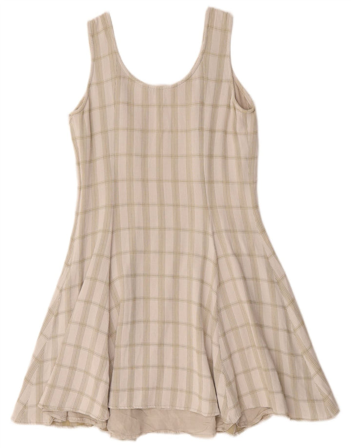 Rochie leagăn fără mâneci pentru femei Bagutta IT 40 Small Green Check