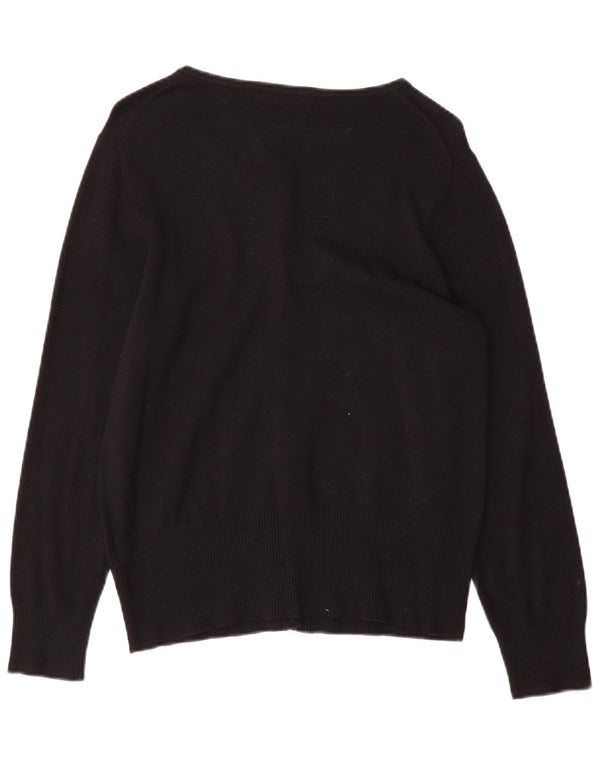 Pulover cardigan pentru femei Marks & Spencer UK 16 mare, negru, viscoză