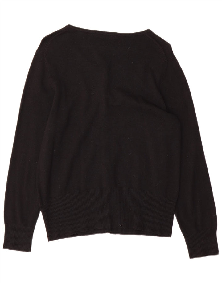 Pulover cardigan pentru femei Marks & Spencer UK 16 mare, negru, viscoză