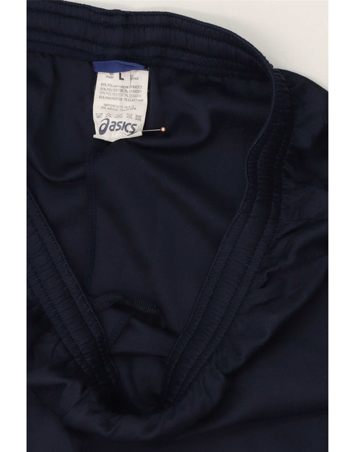 Pantaloni de trening Asics pentru bărbați Pantaloni de jogging mari poliester bleumarin