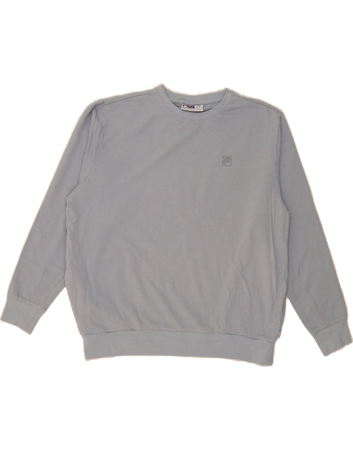 FILA Womens Sweatshirt Jumper UK 20 2XL Blue Cotton Vintage Fila and Second-Hand Fila from Messina Hembry 